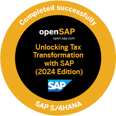 Record of achievement Unlocking Tax Transformation with SAP